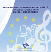 Couverture de la brochure présentant la stratégie de la Commission en matière de Droits de la Propriété intellectuelle