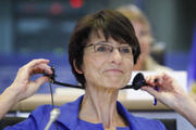La commissaire désignée au portefeuille de l'emploi et des affaires sociales Marianne Thyssen lors de son audition devant le Parlement européen le 1er octobre 2014