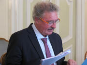 Le ministre luxembourgeois des Affaires étrangères et européennes, Jean Asselborn, en conférence de presse le 4 mai 2015