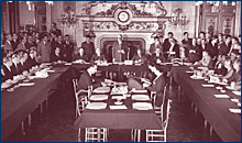 Déclaration du 9 mai 1950 de Robert Schuman au salon de l’Horloge du Quai d’Orsay