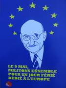 Le flyer "Le 9 mai, militons ensemble pour un jour férié dédié à l'Europe"