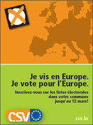Je vis en Europe. Je vote pour l'Europe