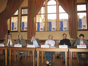 Emile Eicher, Claude Turmes, Robert Goebbels, Jean-Paul Schaaf, Frank Thillen et Eugène Berger