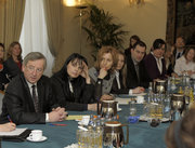 Jean-Claude Juncker et les étudiants de l'Université de Zurich