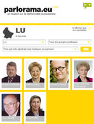 Les eurodéputés luxembourgeois sur le site parlorama.eu