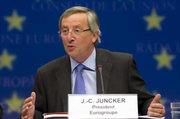 Jean-Claude Juncker, président de l'Eurogroupe, le 4 mai 2009. Source : Conseil de l'Union européenne