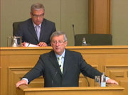 Jean-Claude Juncker à la Chambre lors de la déclaration gouvernementale du 29 juillet 2009