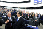 José Manuel Barroso après sa réélection © Parlement européen/Pietro Naj-Oleari