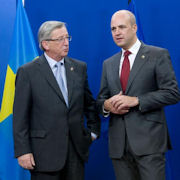 Jean-Claude Juncker et Fredrik Reinfeldt © Communautés européennes