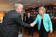 Viviane Reding reçoit Daniel J. Clancy, directeur des Etudes de Google Books (c) Communautés européennes