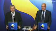 Conférence de presse avec Jean-Claude Juncker et Fredrik Reinfeldt (c) Présidence suédoise de l'Union européenne