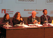 Franck Dumortier, Meryem Marzouki, Bernard Cassaignau et Gérard Lommel
