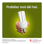 Campagne du gouvernment luxembourgeois relative aux ampoules à basse consommation d'énergie