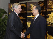 Jean-Claude Juncker et Wen Jiabao © Communautés européennes, 2009