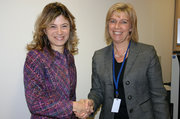 Françoise Hetto-Gaasch avec Bibiana Aido Almagro, ministre espagnole de l'Égalité des chances