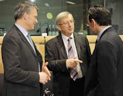 Jean-Claude Juncker, Wouter Bos et George Papaconstantinou