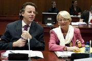 Bert Koenders et Marie-Josee Jacobs lors du Conseil extraordinaire "Affaires extérieures" du 18 janvier 2010 (c) Le Conseil de l'UE