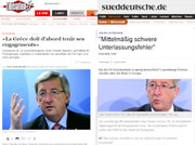 Jean-Claude Juncker a accordé des entretiens aux quotidiens Libération et Süddeutsche Zeitung