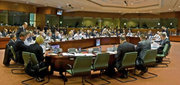 Les ministres des Finances réunis le 16 mars 2010 dans le cadre d'un Conseil Ecofin