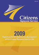La couverture du rapport 2009 du Service d'orientation pour les citoyens