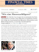 Jean-Claude Juncker dans le Financial Times Deutschland