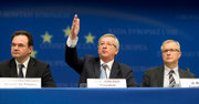 George Papaconstantinou, Jean-Claude Juncker et Olli Rehn (c) Jock Fistick
