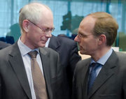 Herman Van Rompuy et Luc Frieden © SIP / Jock Fistick