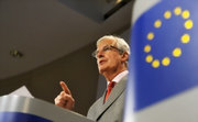 Michel Barnier présentant, le 2 juin 2010, les nouvelles mesures proposées par la Commission européenne pour un système financier sain et stable en Europe