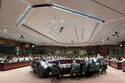 Les ministres des Finances réunis au sein du Conseil Ecofin le 7 septembre 2010. Photo : Conseil de l'UE