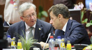 Jean-Claude Juncker et Nicolas Sarkozy lors du Conseil européen le 28 octobre 2010 © 2010 SIP / JOCK FISTICK