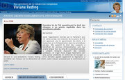 Le site web de la commissaire Viviane Reding