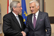Jerzy Buzek et Jean-Claude Juncker