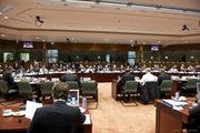 Les ministres des Finances de l'UE réunis à Bruxelles le 17 novembre 2010 (c) Le Conseil de l'UE