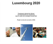La couverture du projet de PNR : Luxembourg 2020