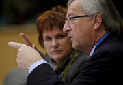 Jean-Claude Juncker auditionné par la Commission ECON du Parlement européen le 8 novembre 2010 © 2010 SIP / JOCK FISTICK