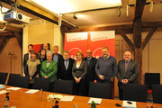 Députés socialistes et représentants syndicaux le 19 novembre 2010