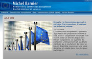 La proposition de la commission ouvrant la voie à une coopération renforcée sur le brevet européen était à la une du site du commissaire Michel Barnier le 14 décembre 2010