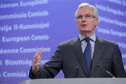 Michel Barnier présentant à la presse la communication de la Commission sur les sanctions dans le secteur financier le 8 décembre 2010 (c) © European Union, 2010