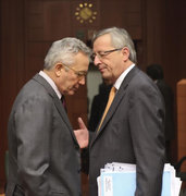 Jean-Claude Juncker et Giulio Tremonti © 2010 SIP / JOCK FISTICK
