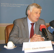 Le ministre Claude Wiseler lors de la conférence de presse sur Cancun