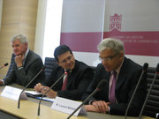 Ben Fayot, Maroš Šefčovič et Laurent Mosar