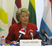 Viviane Reding à Luxembourg le 14 janvier 2011