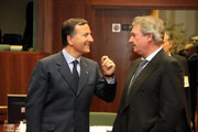 Jean Asselborn et son homologue italien, Franco Frattini, au Conseil Affaires générales du 31 janvier 2011