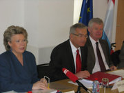 Viviane Reding, Laurent Mosar et Ben Fayot