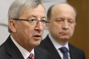 Jean-Claude Juncker et Andrius Kubilius à Vilnius le 3 mars 2011 (c) Gouvernement de la République de Lituanie