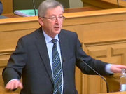 Jean-Claude Juncker tenant son discours sur l'état de la Nation devant la Chambre le 6 avril 2011