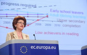 Androulla Vassiliou présentant les résultats du rapport sur l'éducation dans l'UE © Union européenne, 2011