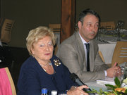 Astrid Lulling, député européen, et Frank Schmit, directeur du SER, Mersch, 1.4.2011