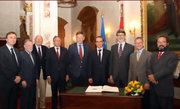 Le commissaire Algirdas Semeta, en visite au Luxembourg le 11 mai 2011, s'est entretenu avec les membres de la commission des Finances et du Budget à la Chambre des députés (c) www.chd.lu