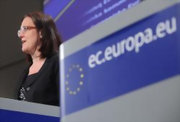 Cecilia Malmström, le 24 mai 2011 lors de la présentation d'un train de mesures sur les migrations